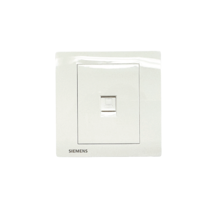 ชุดเต้ารับคอมพิวเตอร์ CAT.5E SIEMENS ซีรีส์ RELFA PLUS สีขาว_0